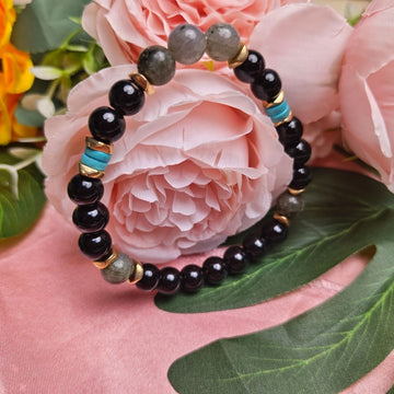 8Mm Beaded Gemstone Bracelet Unisex Color