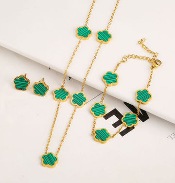 Small Fresh Lovely Green Drop Gum Bracelet