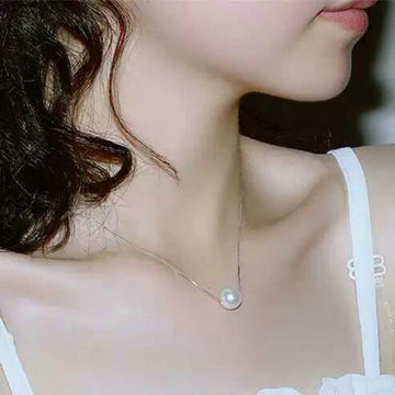 S925 Sterling Silver Fashion Pearl Short Necklace