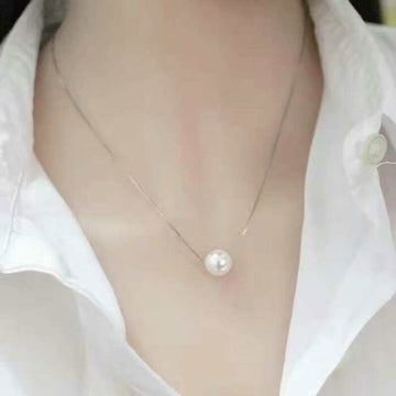 S925 Sterling Silver Fashion Pearl Short Necklace