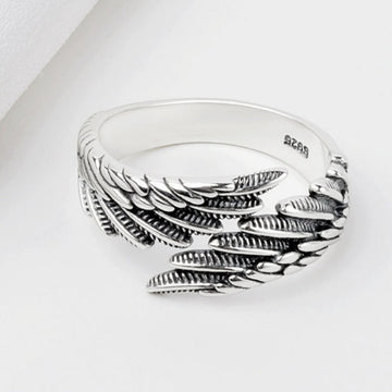Love Couple Plain Silver Ring With