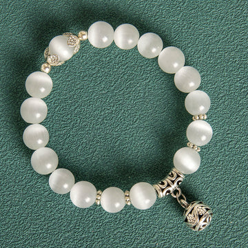 10Mm Hollow Ball Korean Style Crystal Bracelet