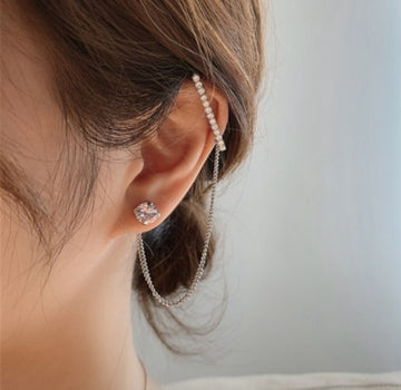 New Temperament Alloy Earring Set Combination
