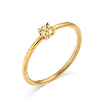 Fashion Simple Light Luxury Birthday Ring