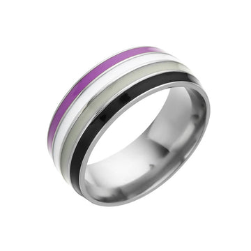 Bisexual Pride Stainless Steel Ring Unisex