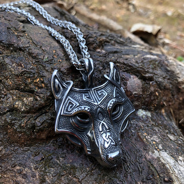 Asgard Crafted Norse Grey Wolf Head