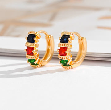 Fashion Multi Style Square Crystal Zircon