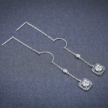 Light Luxury Long Copper Plated Zircon
