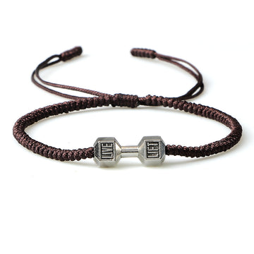 Originality Woven Dumbbell Alloy Bracelet In