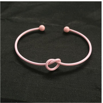 Knotted Knot O Type Metal Openwork Bracelet