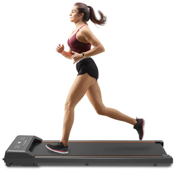 Walking Pad Under Desk Treadmill with LED Display and Remote Control Portable Fitness Equipment