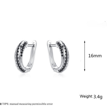 Copper Inlaid Zircon Women'S U Shaped