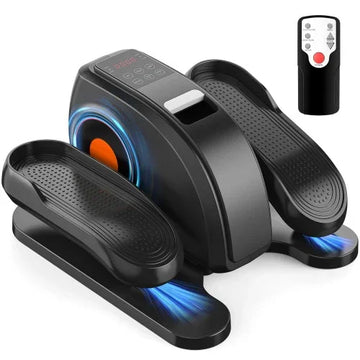 Under Desk Elliptical Machine Compact Quiet Mini Pedal Exerciser Adjustable Speed LED Display Portable Fitness Solution for Home or Office Workouts