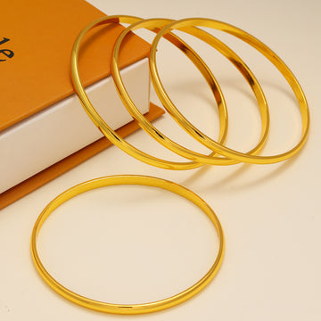 4Pcs Minimalist Personalized Elemental Circle Copper Bracelet