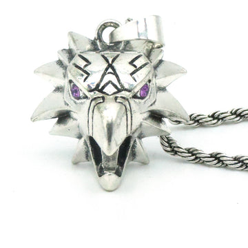 Silver Gold Green Rhinestone Wild Game Necklace