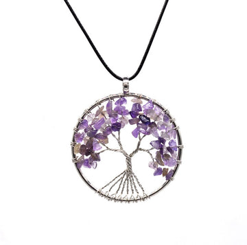Kabala Life Tree Necklace Natural Stone