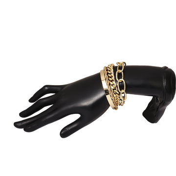 Twist Chain Exaggerated O Shaped Chain Bracelet