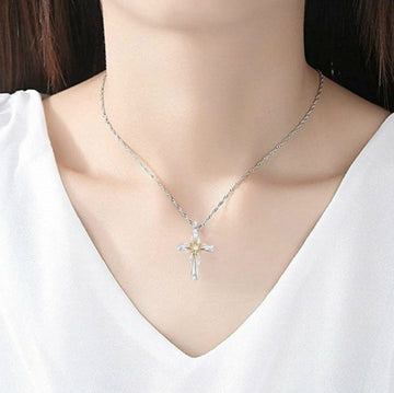 Octagonal Star Cross Alloy Pendant For