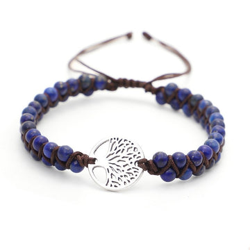 Woven Twine Double Tree Of Life Bracelet