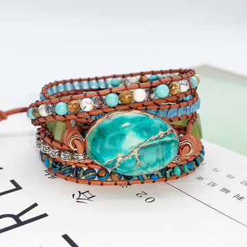 Bead Bracelet Multi Layer Jewelry Set
