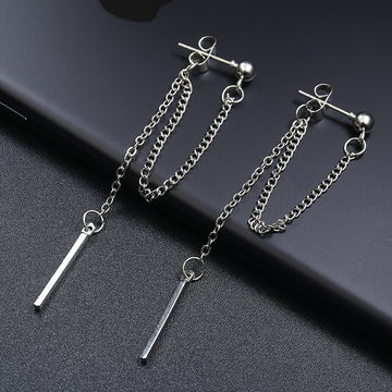 Chain Earrings For Women Personalized Silver