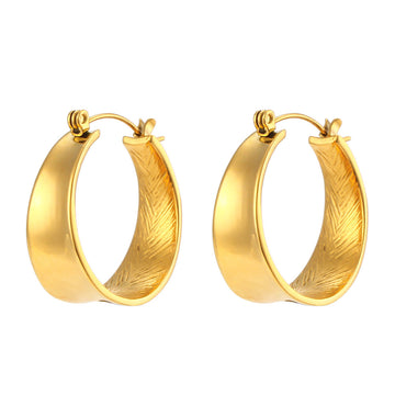 Geometric Gradient Gold Earrings For Women