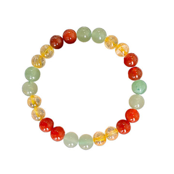 8Mm Yellow Beaded Bracelet For Men
