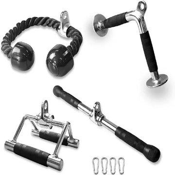 Multi Functional Fitness Handlebars 4 Piece Set Adjustable Pull Down Squat Racks Home Use