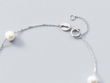Temperament Beads Synthetic Pearl Bracelet Adjustable