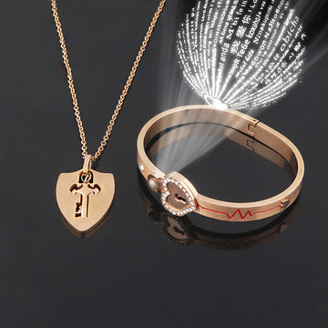 Fashion Jewelry Titanium Steel Couple Love Necklace