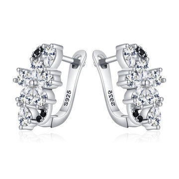 Sweet Cool Style Flower Zircon Ear