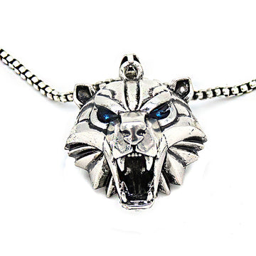 Silver Gold Green Rhinestone Wild Game Necklace