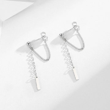 Women'S Geometric Pattern Tassel Simple Stud