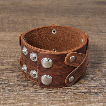 Simple Retro Multi Layer Leather Bracelet
