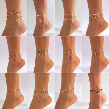 Beach Star Tassel Ankle Ring Simple