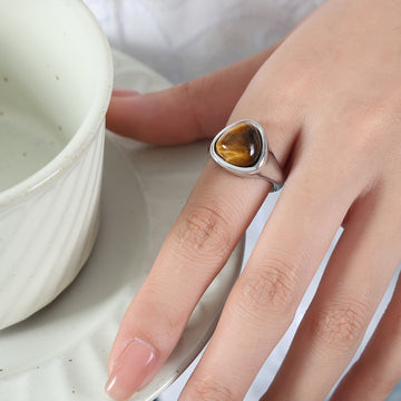 Natural Stone Retro Affordable Luxury Elegant Ring