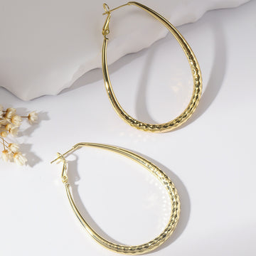 Golden Glossy Spring Fastener Egg Shaped