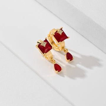 Popular Fashion Earrings Copper Plated Gold