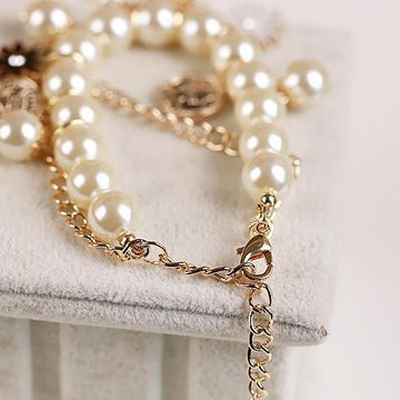 Pearl Flower Bracelet Jewelry For Elegant