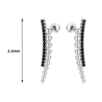 Long Slimming Ornament Beads Zircon Copper