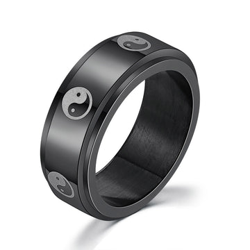 Personality Ring Titanium Steel Hip Hop