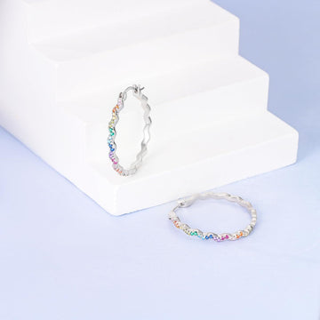 Geometric Simple Color Rhinestone Earrings For