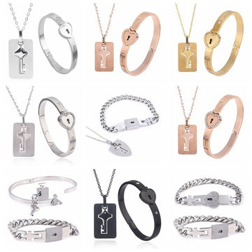 Fashion Jewelry Titanium Steel Couple Love Necklace