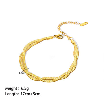 Stainless Steel Ornament Bracelet For Women