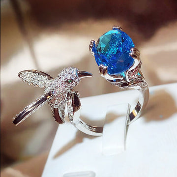 Women'S Fashion Saint Mary'S Hummingbird Ring
