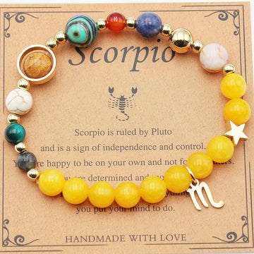 Eight Planets Twelve Constellation Morgan Stone Bracelet