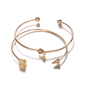 Women'S Vintage Cuff Arrow Knotted Bracelet