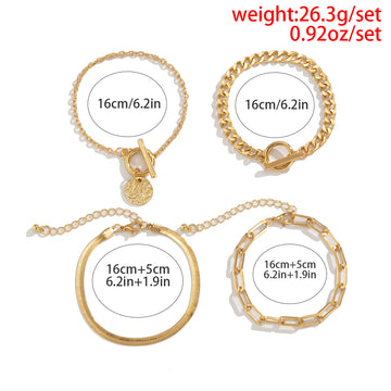 Metal Wind Hollow Chain Bracelet Snake