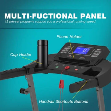 Home Use Max 250 Pounds Capacity Incline Multi Function Foldable Electric Treadmill