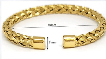 Pineapple Ball Crown Twist Woven Mesh Bracelet